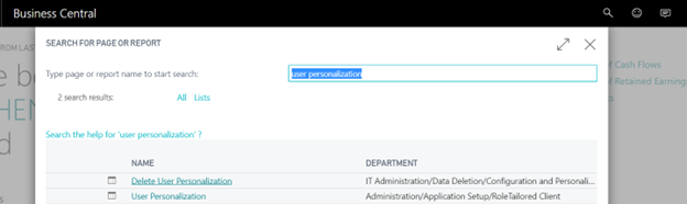 Dynamics 365 Business Central, Essentials: Changing Role Centers