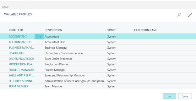 Dynamics 365 Business Central, Essentials: Changing Role Centers