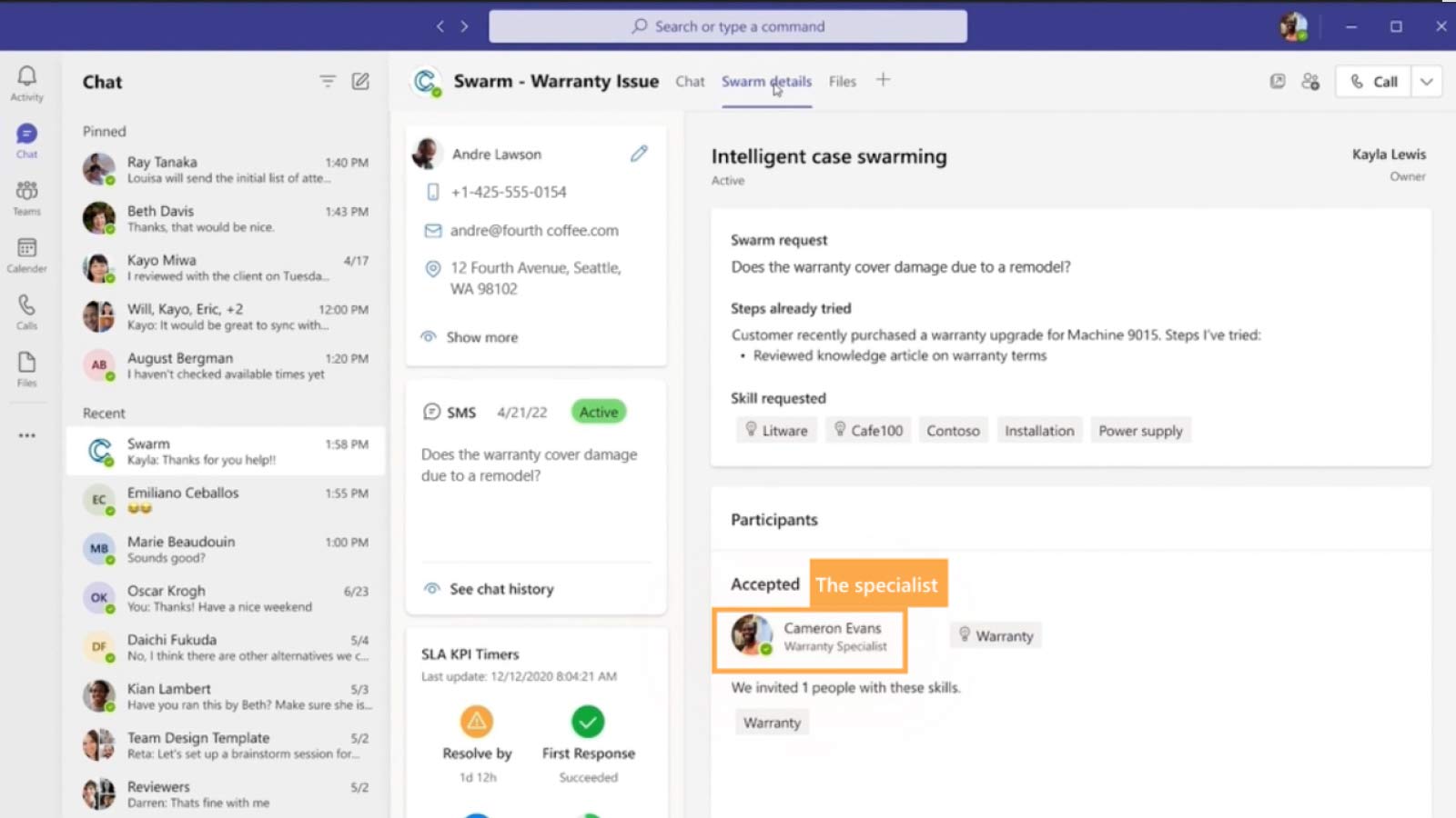 Microsoft Dynamics 365 Customer Service Microsoft Teams