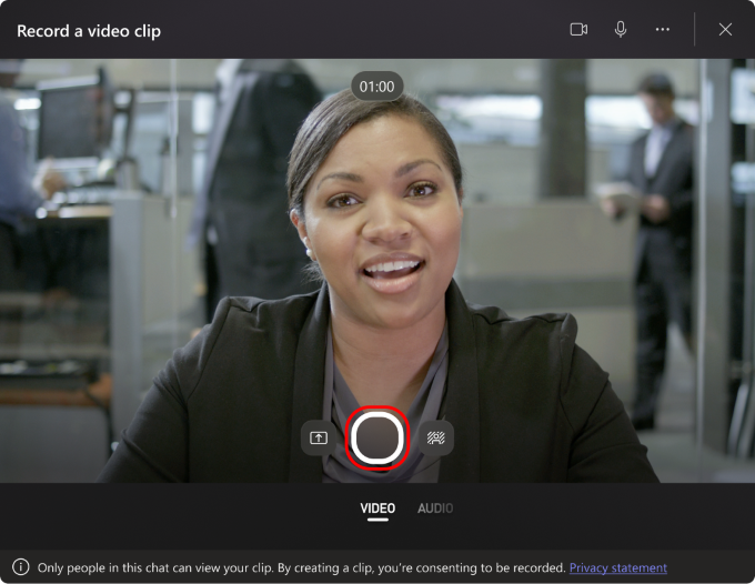 Microsoft Teams Video Message